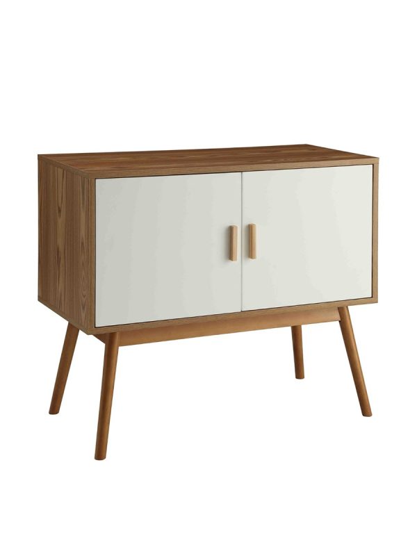 Claure Austin Lover Round Chair White Wooden